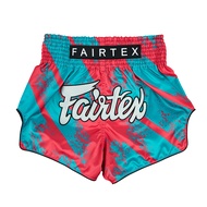 ส่งเร็ว🔥 กางเกงมวยรุ่น BS1929 Fairtex Muay Thai Shorts - Pink/Blue