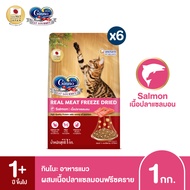 [ใหม่! เลือกรสชาติได้][ยกลัง] Ginno Dry Food with Freeze-Dried Meat กินโนะ อาหารเม็ดแมวผสมฟรีซดราย 1