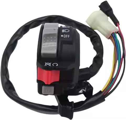 Left Handlebar Switch Control Engine Start Run Off Headlight for Yamahe YFM Big Bear 250/400 Grizzly