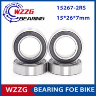 WZZG  Stainless Steel Ceramic Ball Mountain Bike Hub Bearing 15267-2RS 15*26*7mm