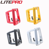 Litepro Bicycle 3 hole Pig Nose Front Shelf Mount Aluminum Alloy Split Pig Nose Pad For Brompton/Birdy Folding Bike