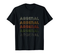 Love Heart Arsenal Tee Grunge Vintage Style Black Arsenal T-Shirt