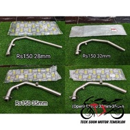 EXHAUST MUFFLER MANIFOLD STEEL INTAKE (GL RACING) 28mm 32mm 35mm Honda Rs150 Rs 150