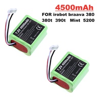 【Big-Sales】 7.2v 4500mah For Irobot Roomba Braava 380 380t 390t Mint 5200c Ni-Mh 4500mah 4.5ah 7.2v 