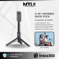 Insta360 2-in-1 Invisible Selfie Stick + Tripod for Insta360 X3 & Insta360 X4 & Insta360 GO 3 & Inst