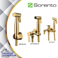 Sorento Bathroom Two Way Tap c/w 1.2m PVC Hose / Angle Valve / Bidet Spray (Gold Series) SRT93-GY SR