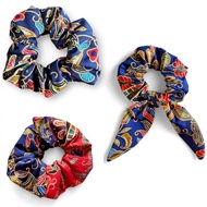 SIA Airlines Batik Peranakan Nonya Kebaya Hair Ties Hair Scrunchies for Girls and Women