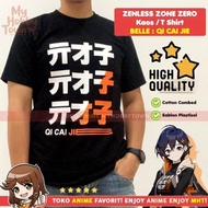 T-shirt Anime Game Zenless Zone Zero ZZZ Belle Qi Cai Jie Cosplay