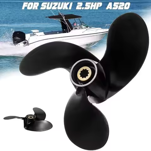 58110-97JA0-019 188x135mm Boat Propeller 7 1/2x6 A520 For Suzuki Outboard Engines 4-6HP 10 Tooth Spl