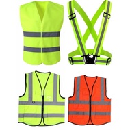 safety jacket, reflective jacket, adjustable reflective gear safety vest waist belt stripe jacket