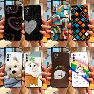 For Motorola Moto G52 / Moto G82 5G Case Newest 2024 design Cartoons heart Printed Soft Black Silico