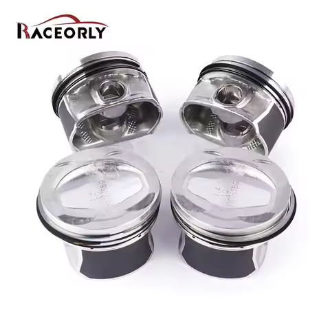 4PCS Piston Set with Rings 76.5mm STD For VW Audi 1.4 TSI TFSI EA111 Golf Jetta Passat Tiguan A1 03C
