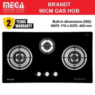 BRANDT TG2293BBL / TG2293BBP 90CM 3-BURNER GAS HOB