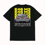 KRMK Unisex Distro T-Shirt with Original Car Image bmw E46 STANCE