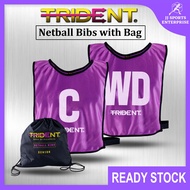 Trident Netball Bibs Set Trident Single Sided Netball Bibs Bib Bola Jaring Satu Sisi Netball Bib Pur