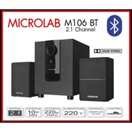 Microlab M100BT Bluetooth Speaker ลำโพงขนาดเล็ก รองรับบลูทูธ ระบบเสียง 2.1Ch. รับประกันศูนย์ไทย 1 ปี