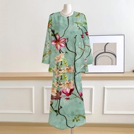 Kurung Muslimah Baju Labuh Green Sage Baju Kurung Batik Moden 2026 Baju Kurung Terbaru Baju Kurung S