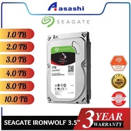 Seagate IronWolf 1TB / 2TB / 3TB / 4TB / 8TB 10TB 3.5" NAS HDD - 5900RPM/ 64MB