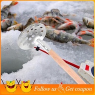 Serrated Ice Fishing Spoon Metal Ice Scoop Fishing Skimmer Scoop Ice Fishing Filter Spoon,Fish Landi