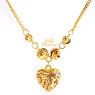 02Vietnam Necklace Open Heart Plated For Women Jewelry