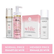 PUTIH Avenys SET Of Slippery White ROSE