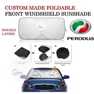 OEM Custom-Fit Car Front Windshield Sunshade For Myvi Bezza Axia Alza Aruz Saga New Blm Vios Customi