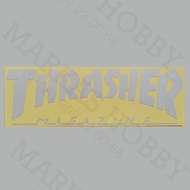 Thrasher White Sticker Skate Aesthetic Tracingcutting stiker