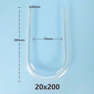 Glass U-Shaped Drying Tube U-Shaped Glass Tube U Tube Chemical Experiment Instrument Can Be Customiz