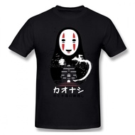 Spirit Away No Face Ghibli T-shirt For Men Plus Size Cotton Team Tee Shirt 4XL 5XL 6XL Camiseta XS-4XL-5XL-6XL