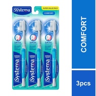 Systema Comfort Toothbrush Random Colours (3s) | systema | toothbrush | berus gigi