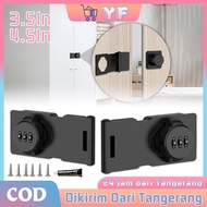 3.5/4.5In 3-Digit Combination Lock Wardrobe Door Lock Wardrobe Lock