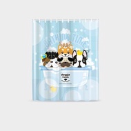 浴簾 - 老友狗狗圖案