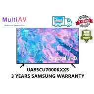 SAMSUNG UA85CU7000KXXS * AIR SLIM DESIGN * 85INCH 4K ULTRA HD SMART LED TV * UA85CU7000 * 85CU7000 *