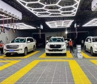 1pc high strength garage plastic tiles, durable PVC interlocking car park tiles, car garage tiles, o