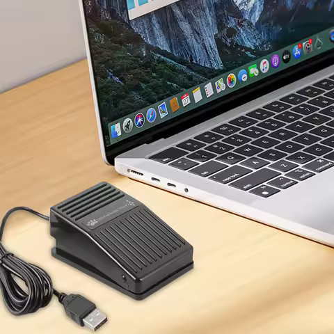 Video Game PC Hands Free Footswitch Game Control Action HID PC USB Foot Switch Keyboard Pedal for Ke