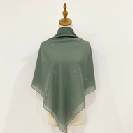 EMBUN Bawal Manik Korean Diamond B45 Tudung Bawal Cotton Batu Tabur Titisan Air Minimalis Bidang 45 