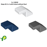 Plastic Part No. 28192 Slope 45 2x1 with Cutout without Stud
