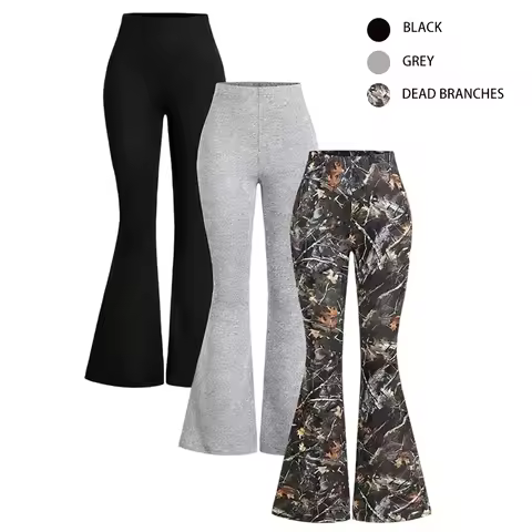 Yoga flare pants women's high waist outer wear fitness casual pants