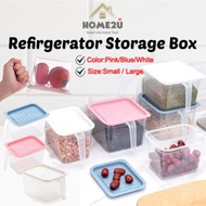 【Home2u】Refrigerator Storage Box Multi-Functional Food Storage Kitchen Storage Box Square Crisper Wi