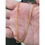 Rantai leher jagung zhulian gold plated