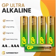 Bateri GP Ultra Alkaline AA & AAA | GP Ultra Alkaline Battery [2Pcs] - Long Lasting & Leak Resistant