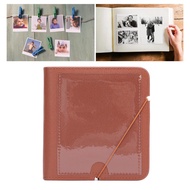 Photo Album Book for Square W210 W300 W400 Instant Cameras  28 Pockets 86x108mm/3.4x4.3in PVC Leathe