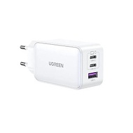 Ugreen 15334 65W 2c1a GaN Nexode chuẩn cắm EU chân tròn Màu Trắng Củ sạc nhanh 2 x USB-C + 1 x USB-A