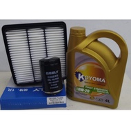 PROTON X70 1.8 OIL FILTER + AIR FILTER + KOYOMA 0W20 FULLY SYNTHETIC ENGINE OIL