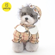 Beitu Kotak-kotak Topi Haiwan Peliharaan Topi Anjing Topi Kucing Topi Anak Kucing Aksesori Pakaian H