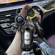 Zinc Alloy Smart Sports Styel Car Key Case Cover Holder For Mazda 2 3 5 6 BL BM GJ CX3 CX5 CX7 CX8 CX9 MX-5 Remote Fob Shell Keychain Protector Accessories