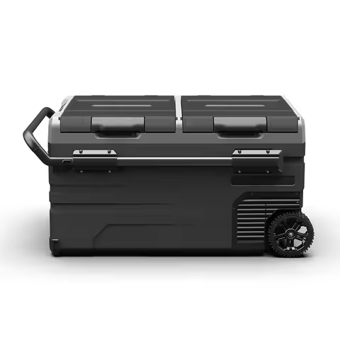 75/95L DC12V/24V AC220 Car Refrigerator Electric Cooler Dual Storage Zone Camping Freezer FRIDGE wit