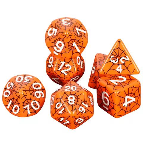 Dice DND Polyhedral Dice Set Printing Spider Web Unique Popular Fantasy Design For DND TRPG RPG Boar
