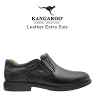 KANGAROO Men Leather Formal Extra Size Slip On - Black 9395-A8