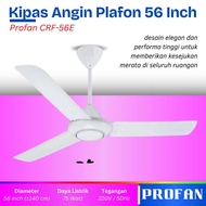 56 Inch White Ceiling Fan Profan Ceiling Fan 56 IN White Iron Blade Ceiling Fan